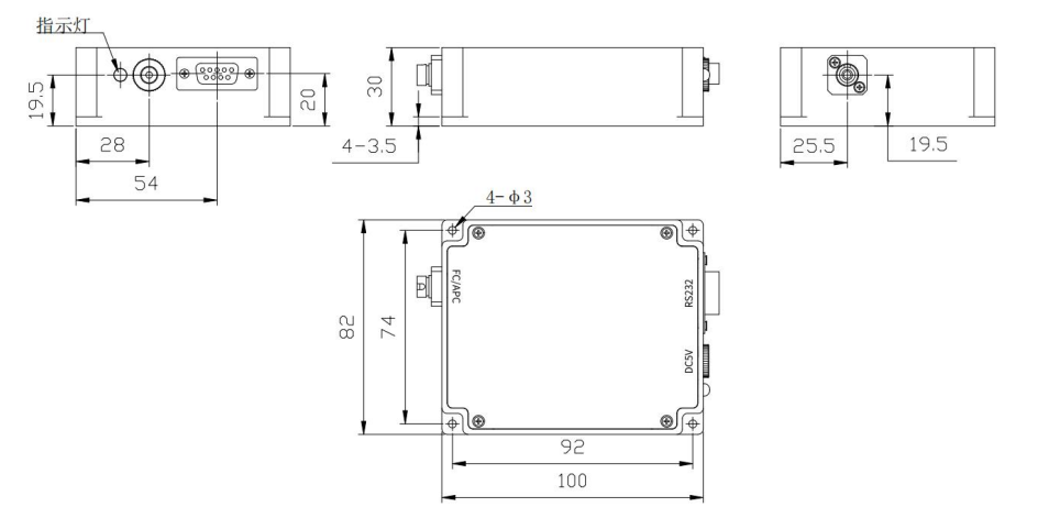 M2: 激光器模块8230尺寸图